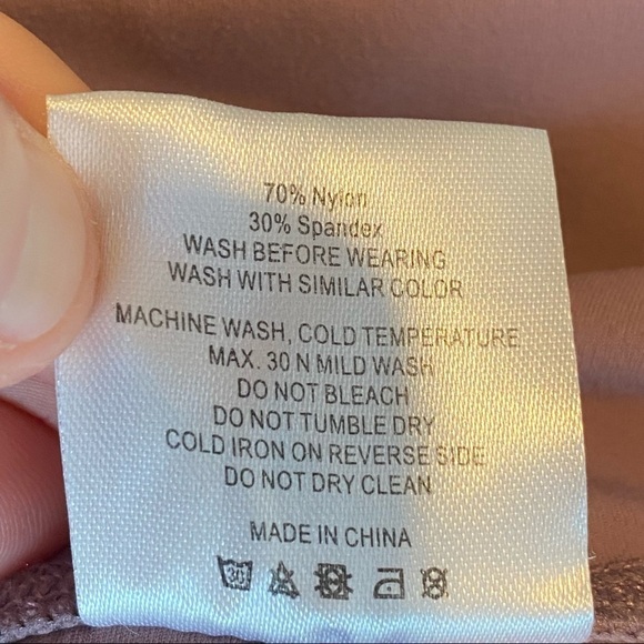 Zyia Active High Waisted Mauve 23.5” Active Running Leggings 8-10 Medium M - Picture 5 of 8